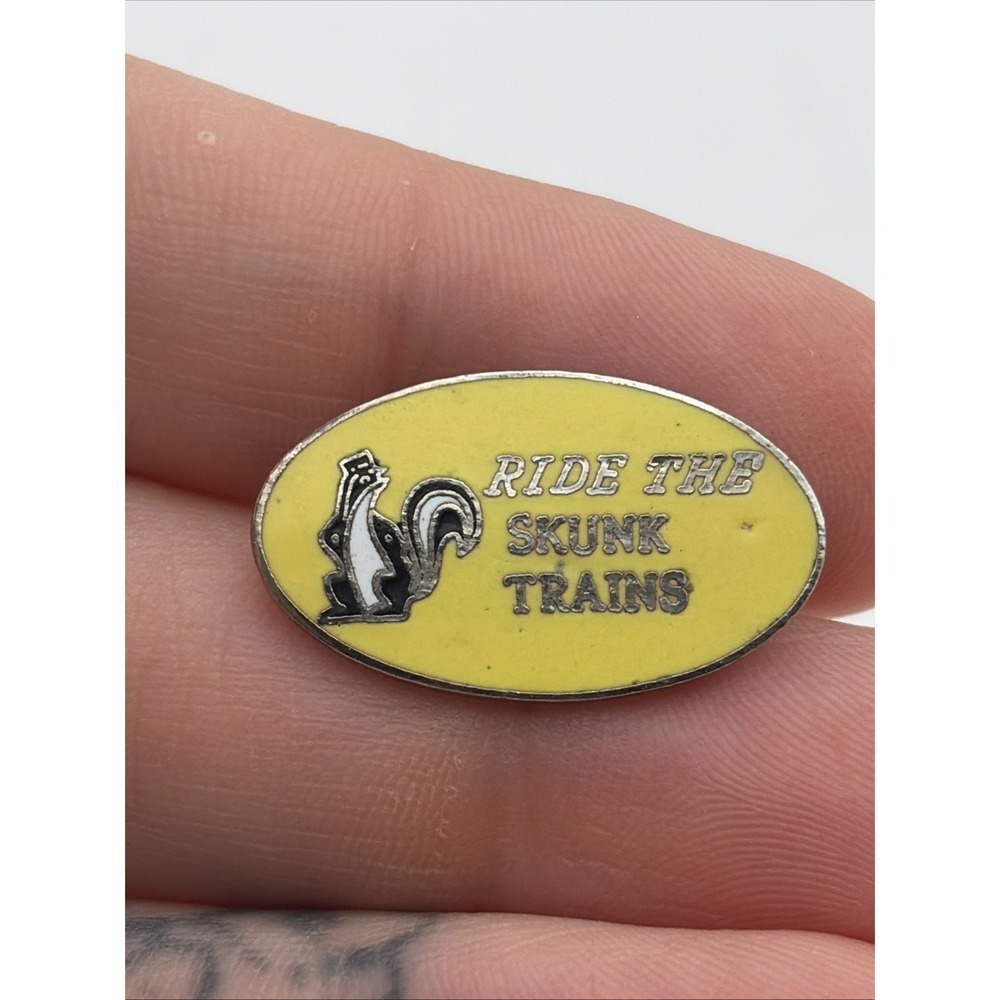 Northspur Station California Ride The Skunk Trains Lapel Hat Pin